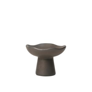 Broste Copenhagen - Momo Bougeoir Ø 12 x H 9, charcoal matt