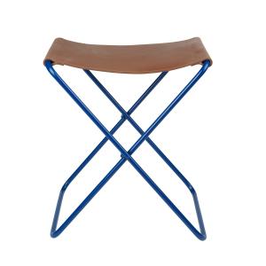 Broste Copenhagen - Nola Tabouret pliant, bleu intense