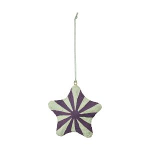 Broste Copenhagen - Pulp Pendentif étoile, blackberry purpl…