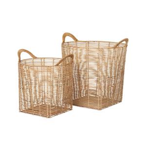 Broste Copenhagen - Safi Rotin Corbeille carrée, nature (se…
