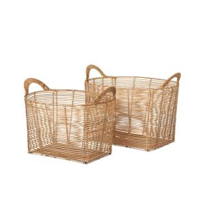 Broste Copenhagen - Safi Rotin Corbeille carrée, nature (se…