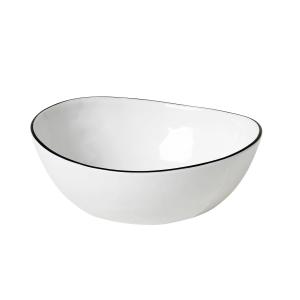 Broste copenhagen - Salt, 15,5 x 17 x h 6 cm, blanc / noir