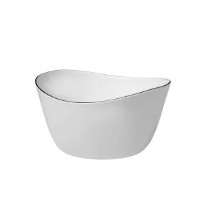 Broste Copenhagen - Salt Plat de service, Ø 24 x 13 cm, bla…