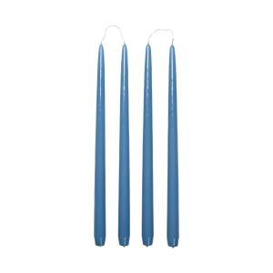 Broste Copenhagen - Smooth Bougie, H 38 cm, dusty blue (set…