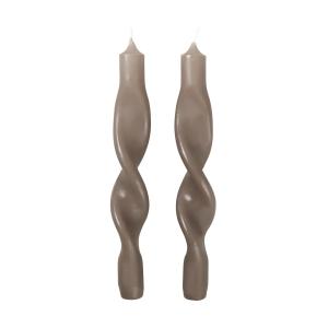 Broste Copenhagen - Twist Bougies, lin (set de 2)