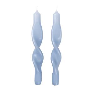 Broste Copenhagen - Twist Bougies, plain air light blue (se…