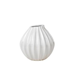 Broste Copenhagen - Wide Vase, Ø 25 x H 25 cm, ivoire