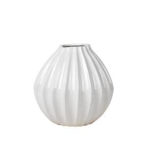 Broste Copenhagen - Wide Vase, Ø 30 x H 30 cm, ivoire