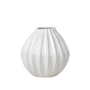 Broste Copenhagen - Wide Vase, Ø 30 x H 30 cm, ivoire