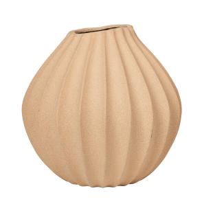 Broste Copenhagen - Wide Vase, Ø 40 x H 40 cm, indien tan