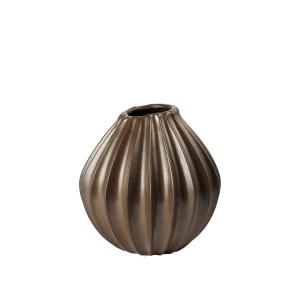 Broste Copenhagen - Wide Vase, Ø 25 x H 25 cm, antique brow…