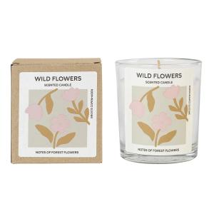 Broste Copenhagen - Wild Flowers, Ø 7,4 x H 8,3 cm, blanc