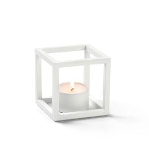 Audo - Kubus T Porte-bougie à chauffe-plat, blanc