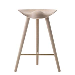 Audo - ML42 Tabouret de bar H 69 cm, chêne / laiton