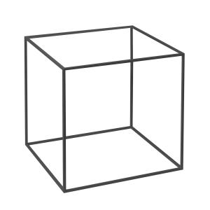 Audo - Cadre pour Twin 42 Table d'appoint, noir