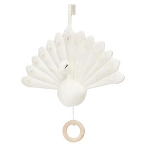 Cam Cam Copenhagen - Boîte à musique paon, creme white