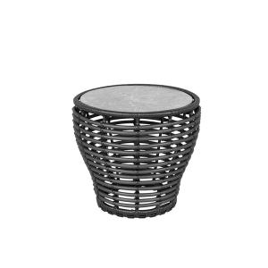 Cane-line - Basket Outdoor Table d'appoint, Ø 50 cm, graphi…