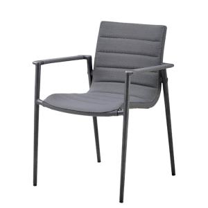 Cane-line - Core Outdoor chaise avec accoudoirs, gris