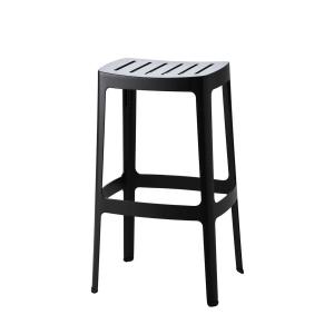 Cane-line - Cut Tabouret de bar, haut, noir