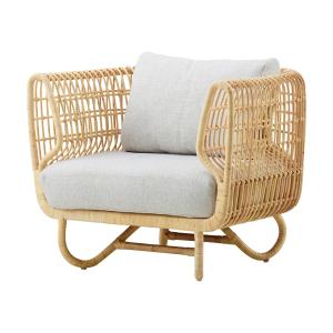 Cane-line - Fauteuil lounge Nest intérieur, naturel / natté…