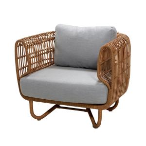 Cane-line - Nest Chaise longue Outdoor, nature / gris clair