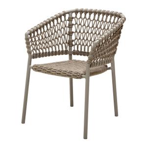 Cane-line - Ocean Chaise avec accoudoirs Outdoor, taupe