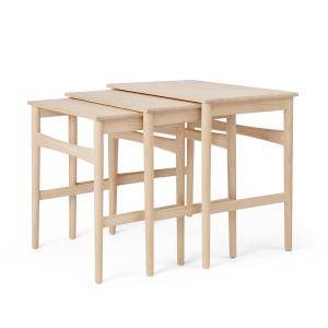 Carl Hansen - CH004 Nesting Tables, chêne savonné (lot de 3…