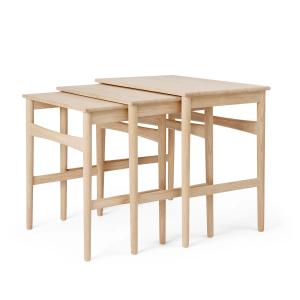 Carl Hansen - CH004 Nesting Tables, Chêne huilé blanc (lot…