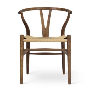 Carl Hansen - CH24 Wishbone Chair , chêne teinté fumé / tre…