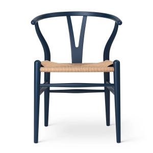 Carl Hansen - CH24 Wishbone Chair , soft blue / tressage na…