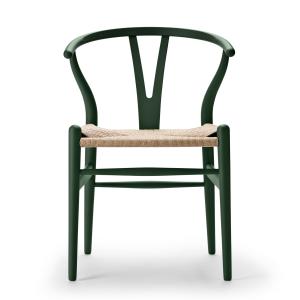 Carl Hansen - CH24 Wishbone Chair , soft green / tressage n…