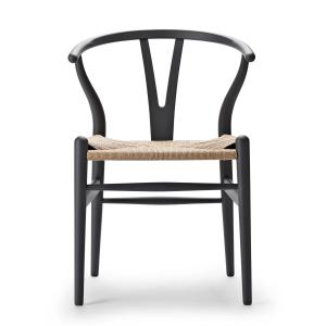 Carl Hansen - CH24 Wishbone Chair , soft grey / tressage na…
