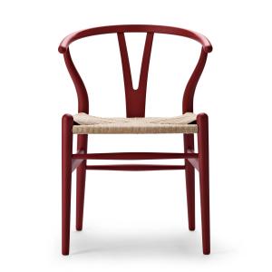 Carl Hansen - CH24 Wishbone Chair , soft red brown / tressa…