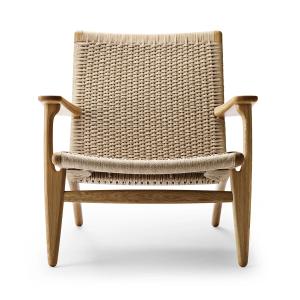 Carl Hansen - CH25 Fauteuil, chêne huilé / tressage naturel…
