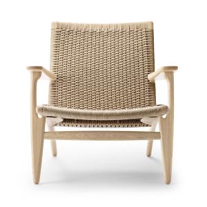 Carl Hansen - CH25 Fauteuil, chêne savonné / tressage natur…