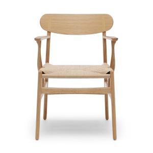 Carl Hansen - CH26 Chaise avec accoudoirs, chêne huilé / na…