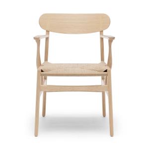 Carl Hansen - CH26 Chaise avec accoudoirs, chêne savonné /…
