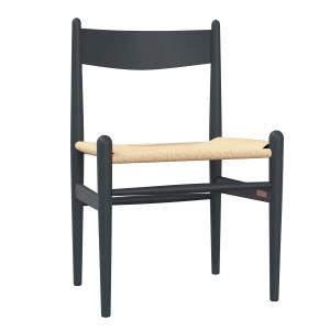 Carl Hansen - CH36 Chair, hêtre laqué bleu soft / tressage…