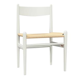 Carl Hansen - CH36 Chair, hêtre soft laqué blanc naturel /…