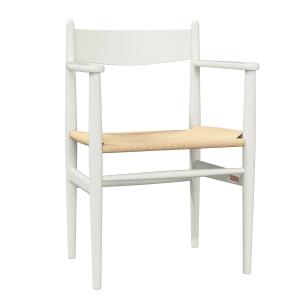 Carl Hansen - CH37 Chaise, hêtre soft laqué blanc naturel /…