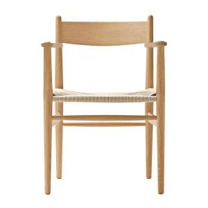Carl Hansen - CH37 Chaise, chêne huilé / tressage naturel