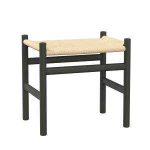 Carl Hansen - CH53 Tabouret, hêtre laqué vert soft / tressa…