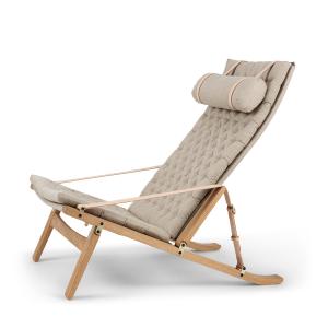 Carl Hansen - FK10 Plico Lounge Chair, Chêne huilé / Toile…
