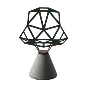 Magis - Chaise One avec socle en ciment, noir