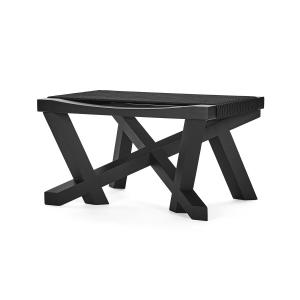 ClassiCon - Volkshaus tabouret, chêne teinté noir / noir