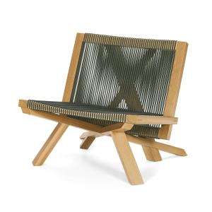 ClassiCon - Volkshaus Lounge Chair, chêne naturel / vert fo…
