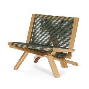 ClassiCon - Volkshaus Lounge Chair, chêne naturel / vert fo…