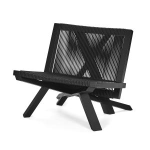 ClassiCon - Volkshaus Lounge Chair, chêne teinté noir / noi…