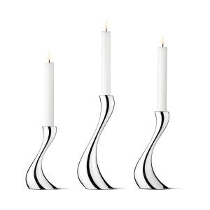 Georg Jensen - Cobra Bougeoir, 16,20 et 24 cm (Set à 3)