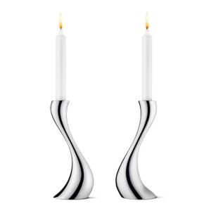 Georg Jensen - Cobra Bougeoir, 20 cm (Set à 2)